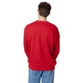 thumbnail image 3 of Hanes Ultimate Men's Heavyweight Fleece Crewneck Sweatshirt Deep Red XL, 3 of 4