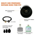 thumbnail image 4 of Flame King Mini Tabletop Fire Pit, Dual Fuel Propane and Butane, Smokeless Odorless Flame, Portable Great for Outdoor, 4 of 10