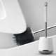 thumbnail image 4 of Cepillo de baño y soporte, mango largo, cerdas suaves de TPR, limpieza profunda, sin perforaciones Colgar en la pared, 4 of 7