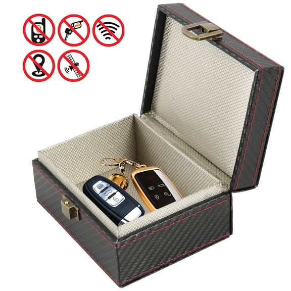 Adifare Car Key Blocker Faraday Box Car Key Signal Blocking Cage 11.6 x 9 x 5.8 cm Keyless Entry Car Keys Box Anti-Theft Faraday Box for Keyless Car Keys Security