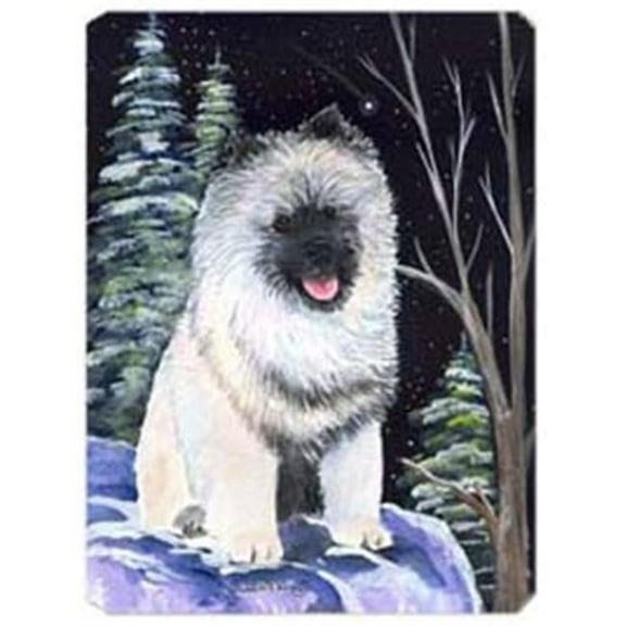 Starry Night Keeshond Mouse Pad