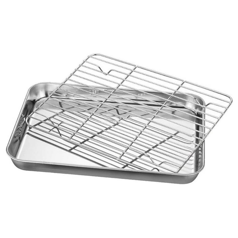 Briout cooling Rack for Baking 2-Pack, 16x10 Inches Baking Rack, Thick Wire  cookie Rack for