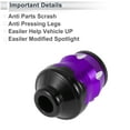 thumbnail image 6 of 15mm Motorcycle Slider Frame Aluminum Alloy Plastic Wheel Fairing Protection Crash Pad Protector Guard 46mm 74mm Purple 2 Pcs, 6 of 7