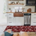 thumbnail image 3 of Kitchen Rugs and Mats Set of 2 Christmas Winter Snowflake Retro Red Buffalo Plaid Kitchen Sink Mat,Non-Slip Area Runner Rug,Washable Floor Mat for Home Dining Room Office 18"x30"+18"x48", 3 of 6