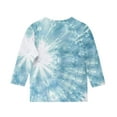 thumbnail image 4 of GERsome Boys Girls T Shirts 3/4 Sleeve Tie-Dye Tops Loose Fit Crewneck Tshirts Unisex Kids Casual Summer Tees Comfy Blouses for Kids 3-12 Years, 4 of 5