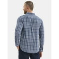 thumbnail image 3 of George Men's and Big Men's Performance Button Up Shirt with Long Sleeves, Sizes S-3XL, 3 of 5