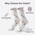thumbnail image 3 of 10 Pairs Women Ruffle Crew Socks, Cute Floral Cotton Casual Socks, 3 of 8