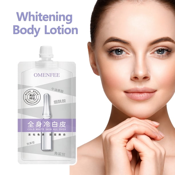 Mascarilla blanqueadora corporal Cold White para todo el cuerpo, crema Cold White para aclarar la cara interna de los muslos, 200 g.