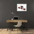 thumbnail image 3 of Korsgaden, Laurie 24x18 White Modern Wood Framed Museum Art Print Titled - Cleats, 3 of 4