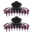 thumbnail image 2 of Pinza de Garra Grande para El Cabello de s Mujeres Fuerte Pinza de Cabello Stying, Paquete de 2 Púrpura Macarena Garra de pelo grande para mujer, 2 of 8