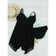 thumbnail image 5 of Traje de baño tankini de dos piezas con estampado de malla y control de barriga para mujer, 5 of 7