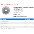 thumbnail image 2 of Rear Brake Rotor - Compatible with 2006 - 2018 Toyota RAV4 2007 2008 2009 2010 2011 2012 2013 2014 2015 2016 2017, 2 of 2
