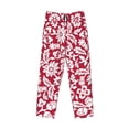 thumbnail image 4 of Balery Red Flowers print Men's Pajama Pants,Ultra Lightweight Pjs,Lounge Pant-XX-Large, 4 of 9