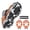 Orange, variant on Lixada 32 Spikes Ice Grips for Shoe/Boot -Slip,Ice Cleats Snows Crampons Walk Traction Cleats for Hiking Fishing Mountaineering