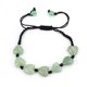 thumbnail image 1 of Nvzi Pulsera de cuentas hecha a mano, pulsera tejida con corazón de piedra natural, pulsera simple y ajustable (verde), 1 of 5