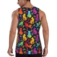 thumbnail image 2 of Sigee Colorful Cats for Men's Workout Tank Top, Athletic Gym Sleeveless Shirt - Quick Dry, Lightweight, Breathable 4X-Large, 2 of 9