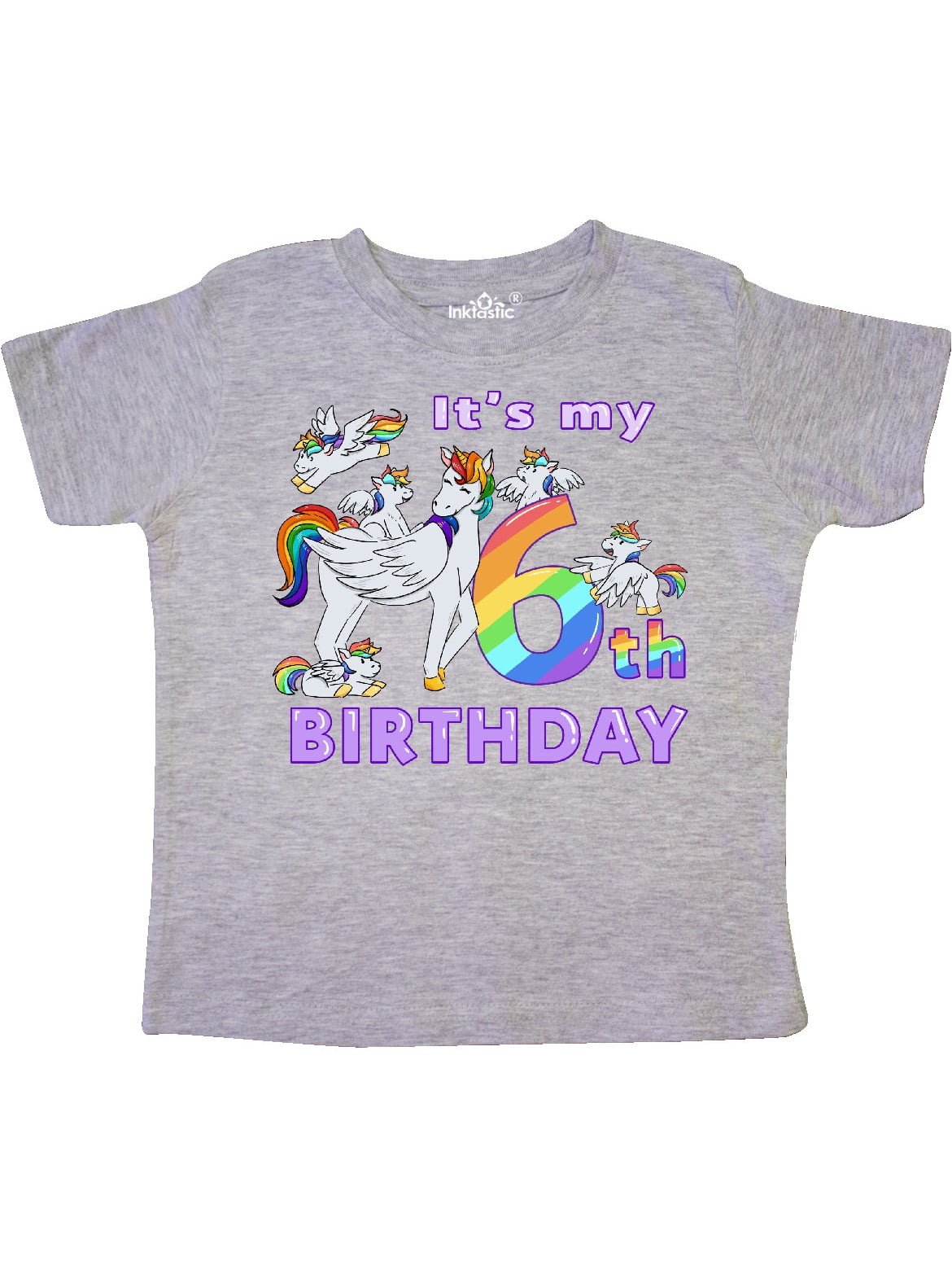 6th birthday unicorn shirt
