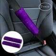 thumbnail image 6 of 2-Pack Faux Sheepskin Car Seat Belt Pads - Soft Shoulder Strap Covers for Cars, Bags & More(Purple), 6 of 7