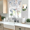 thumbnail image 5 of Blue Coastal Tie Up Curtains for Windows, Adjustable Balloon Window Shades, Summer Beach Starfish Weeping Eucalyptus Wooden Kitchen Window Treatments Farmhouse Short Curtains with Rod Pocket 42"x45", 5 of 8