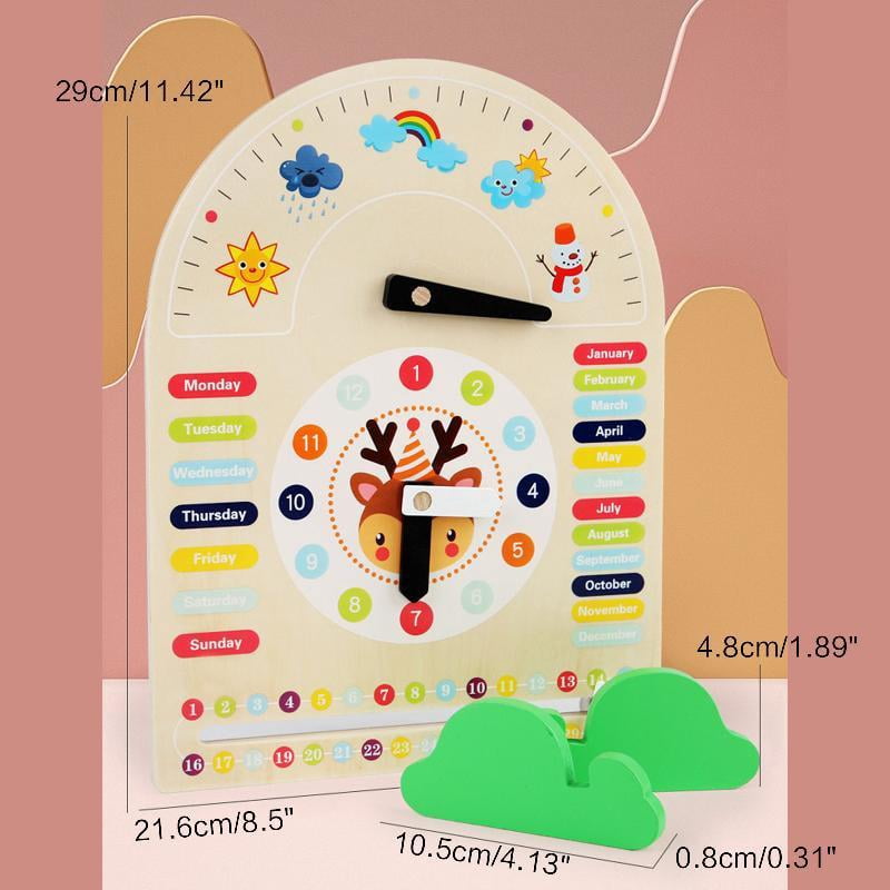 Weather Station Learning Toys Kids Daily Calendar with Cloud