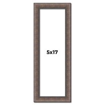 5x17 IN Frame Silver Real Wood Picture Frame Width 1.25 Inches | Interior Frame Depth 0.5 Inches |