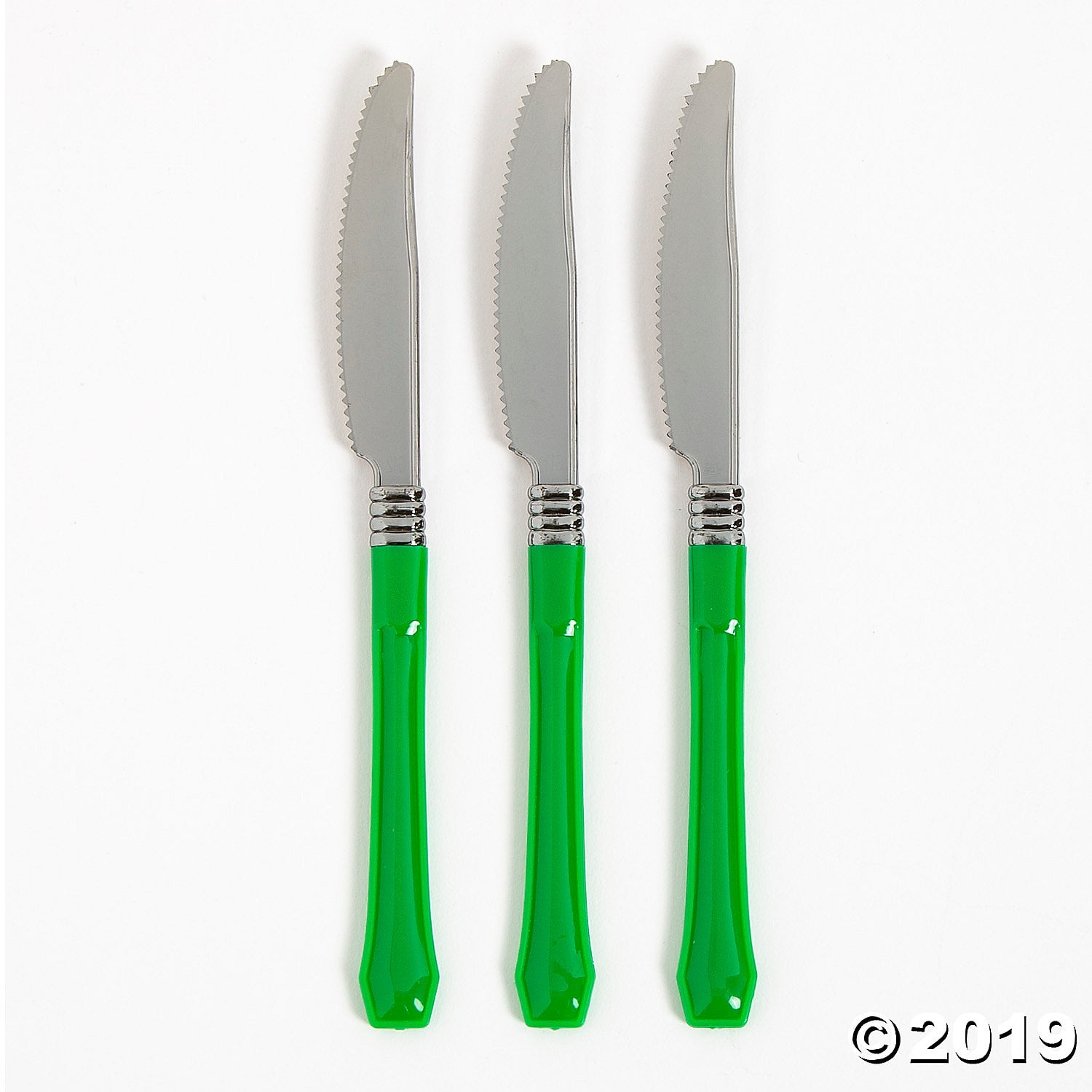 Green Premium Plastic Knives