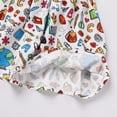 thumbnail image 6 of OBEEII Back to School Dresses for Kids Girls School Clothes Puff Short Sleeve Ruffle First Day of School Outfits Birthday Party Causal Dresses Photo Shoots, 6 of 12