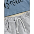 thumbnail image 6 of Bagilaanoe 2pcs Toddler Baby Girl Shorts Set Short Sleeve Letter Print T Shirt Tops + Shorts 6M 12M 18M 24M 3T Kids Casual Summer Clothes, 6 of 8