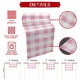 thumbnail image 5 of Pink Plaid Table Runner 90 Inches Long, Spring Farmhouse Buffalo Checkered Cotton Linen Table Runners Dresser Scarves, Decorative Fabric Tabletop Scarf Furniture Cover for Home Dinner Party 13"x90", 5 of 8