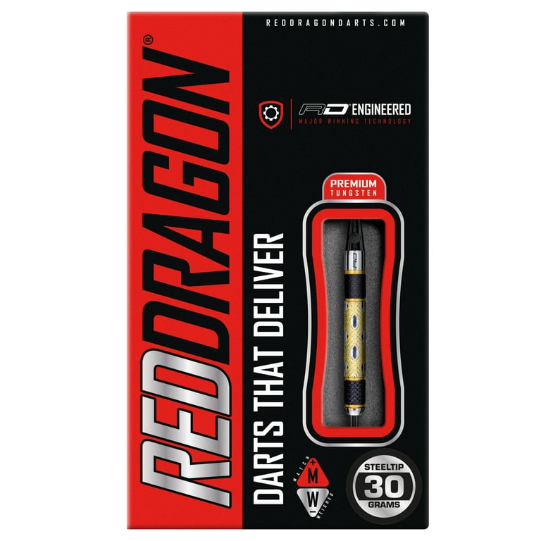  Red Dragon Golden Eye 1: 22g - Tungsten Darts Set with Flights  and Stems : Sports & Outdoors