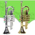 thumbnail image 3 of Instruments de Trompette de Jeu Musical - 4 Tons d'Or, 36x19cm 34x11x9cm, 3 of 3
