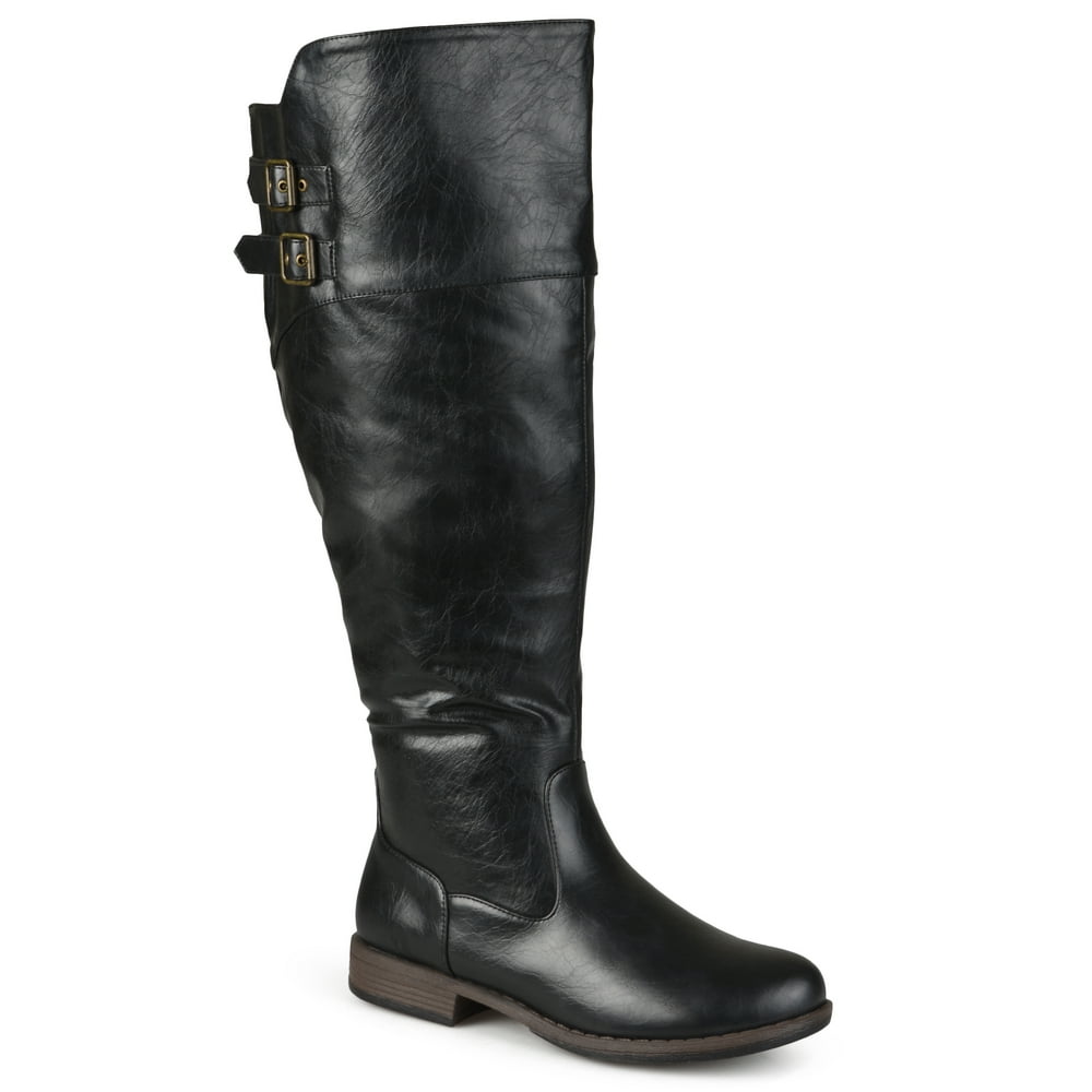 wide width gray boots