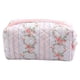 thumbnail image 3 of Bolso Cosmético Floral para Mujer Acolchado Algodón Diario Niñas () Rosa, 3 of 6