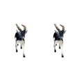 thumbnail image 4 of Baohd Figurines de Cerf Antilope Springbok Miniatures pour 3 Ans et Plus et Noir 2Set, 4 of 6