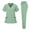 Mint Green_Z15^912, variant on Fabrcox Lightweight Womens Plus Size Scrub Sets Slim Fit Short Sleeve Scrubs Top and Scrub Pants Drawstring Pockets Solid Color Basic Nursing Working Scrubs Sets Wine XXL