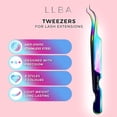 thumbnail image 3 of LLBA Lash Tweezer Professional Volume False Lash Application Tool | Multi Shapes & Purposes Tweezers | Non-Slip Grip Tweezers for Volume, Isolation & Classic Lashes (Galaxy, Save Time Inner Corner), 3 of 7