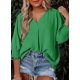 thumbnail image 3 of Blusa Dokotoo para mujer, 100% poliéster, color verde oscuro, talla M, 3 of 4