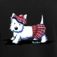 thumbnail image 3 of CafePress - Kiniart Westie Red Kilt Women's Dark Pajamas - Women's Short Sleeve Print T-Shirt and Pants Dark Cotton Pajama Set, 3 of 7