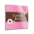 thumbnail image 2 of Celebrate Spring Pink Paisley Floral 24 x 24 Glass Wall Hanging Sign, 2 of 4