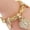 Golden, variant on Women's Love Heart Bracelet Watch Charm Band Analog Quartz Wrist Watch