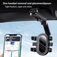 thumbnail image 4 of Soporte para teléfono de coche, soporte para teléfono para parasol para coche, multidireccional, doble rotación ajustable de 360 ​​grados, multifuncional, 4 of 5