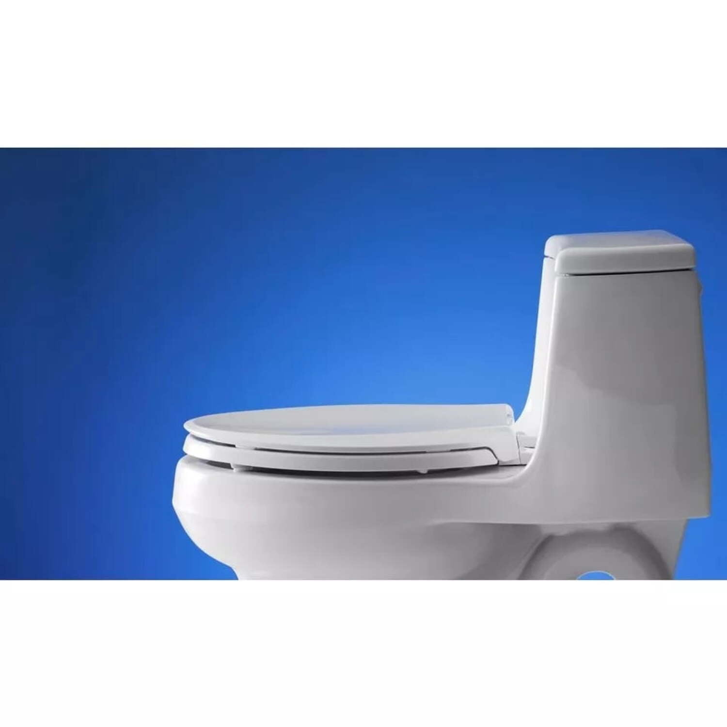 &nbsp;Kohler 1 Pack Retmore 78152-A-O Quiet-Close Antimicrobial Round Toilet Seat Plastic White