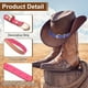 thumbnail image 3 of 4 PCS Banda de Sombrero Stretchable Bandas de Sombrero de Vaquero Bling Cinturón para Mujeres Hombres Gorras Sombrero de Vaquero (Rosa), 3 of 7