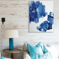 thumbnail image 2 of Stupell Industries Blue Ink Blot Abstraction Over White,36 x 48,Designed by Lauren Mitchell, 2 of 6