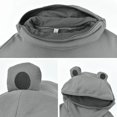 thumbnail image 6 of XMMSWDLA Women Frog Hoodie Zipper Mouth Hoodie Cute Sweatshirt for Teen Girls, 6 of 9