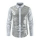 thumbnail image 2 of Blusa y camisa de manga larga con cuello vuelto para hombre, moderna camisa de lentejuelas para espectáculos, moderna camisa de manga larga con cuello vuelto brillante y abrigo de poliéster para hombr, 2 of 7