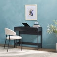 thumbnail image 3 of Walker Edison Transitional Reeded Lift-Top Desk with Drawer, Black, 3 of 22