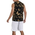 thumbnail image 2 of Pofeuu Modern Golden Butterfly Print Basketball Jersey, Shirts for Men Youth Basketball Jersey Crew Neck-4X-Large, 2 of 6
