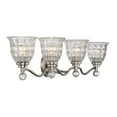 thumbnail image 3 of Birone 4-Light Bathroom Vanity Light in Polished Nickel, 3 of 5
