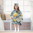 thumbnail image 7 of FORMRS Wearable Blanket Hoodie with Sleeves for Kids Cozy Flannel Sweatshirt, Lemon Pattern, 7 of 7